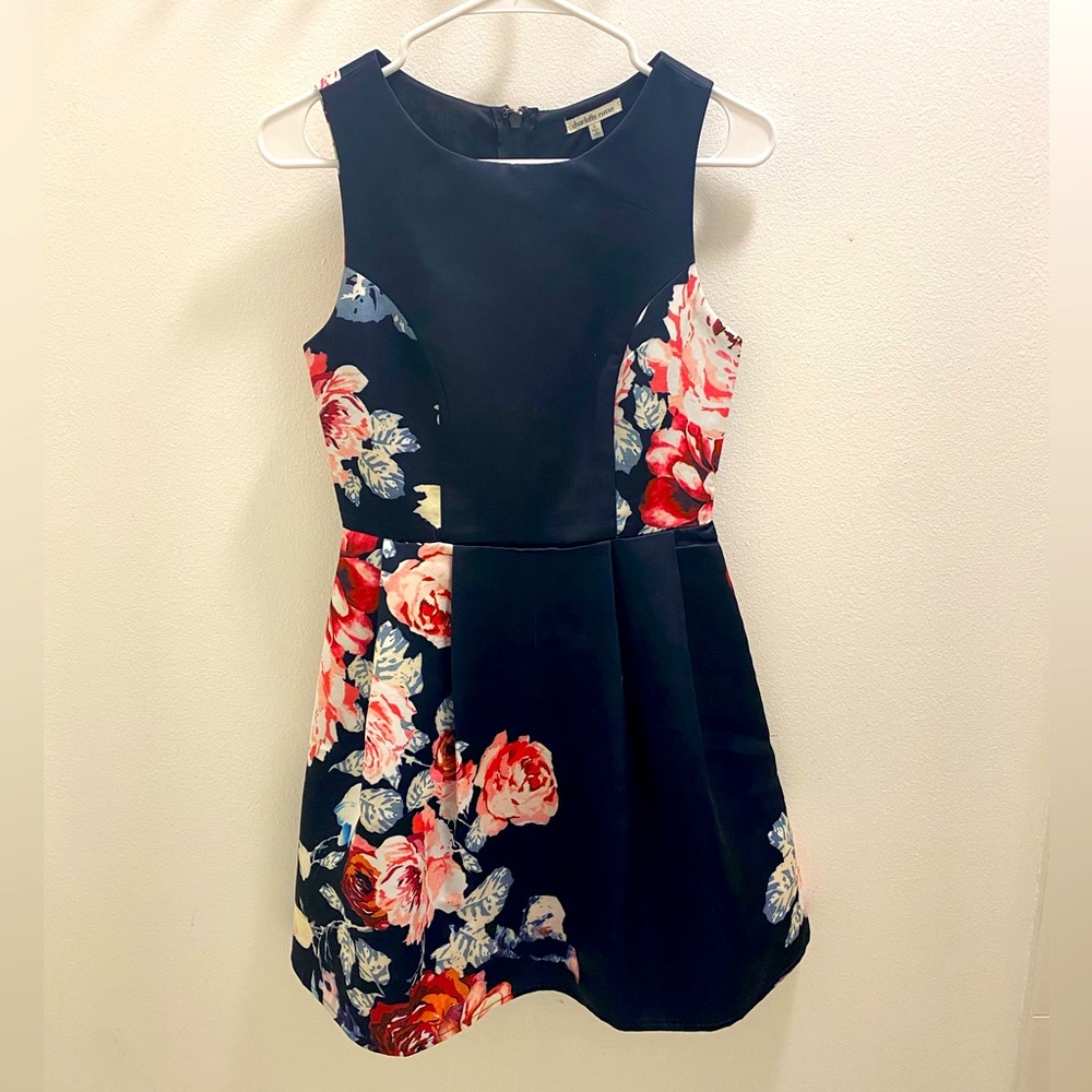 Blue Dress with Flowers